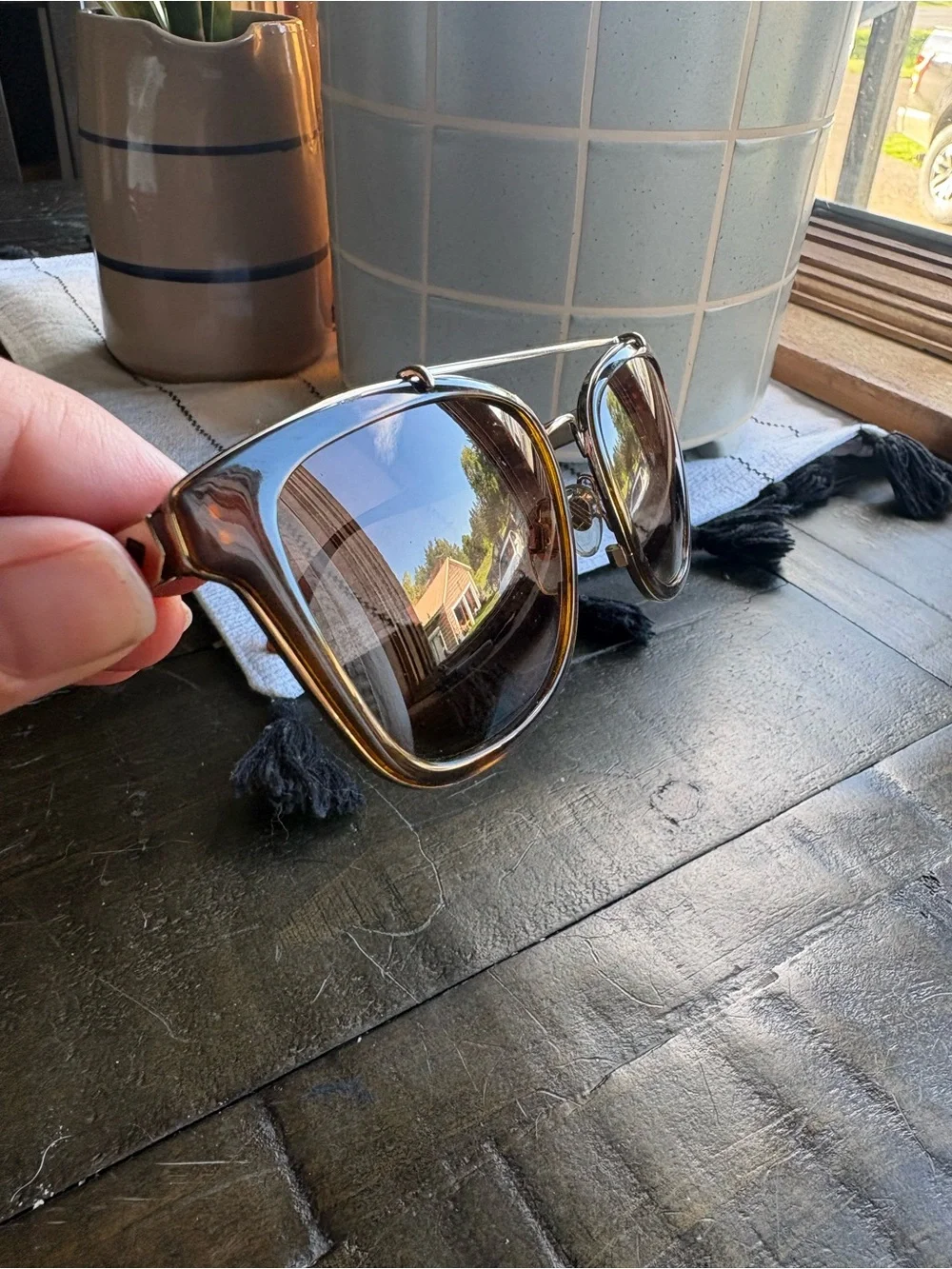 RARE Burberry Womens Pilot Sunglasses Havana Brown Gradient